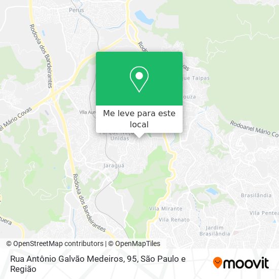 Rua Antônio Galvão Medeiros, 95 mapa