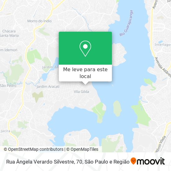 Rua Ângela Verardo Silvestre, 70 mapa