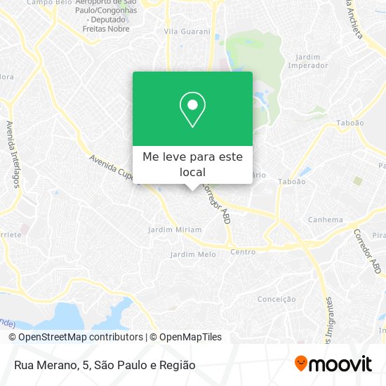 Rua Merano, 5 mapa