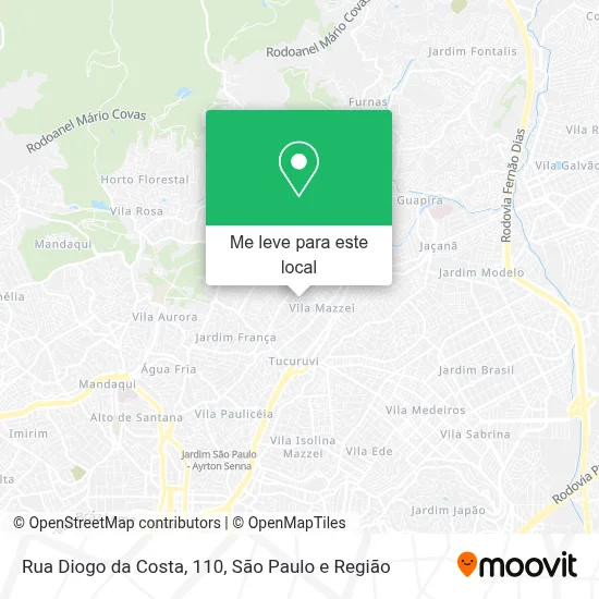 Rua Diogo da Costa, 110 mapa