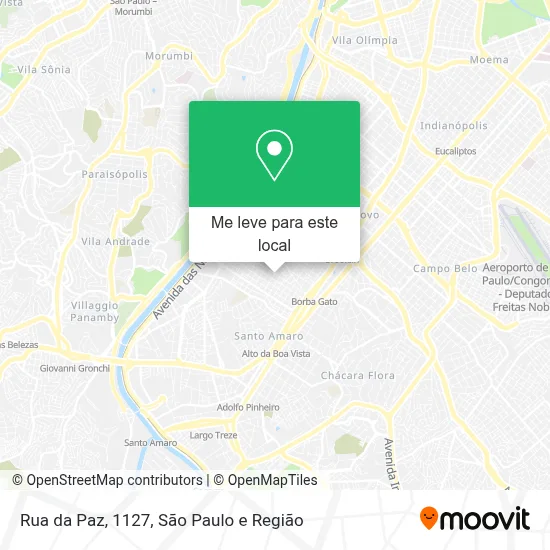 Rua da Paz, 1127 mapa