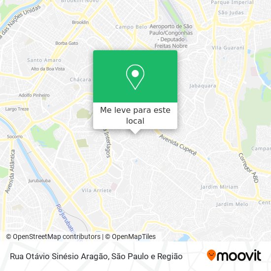 Rua Otávio Sinésio Aragão mapa