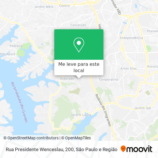 Rua Presidente Wenceslau, 200 mapa