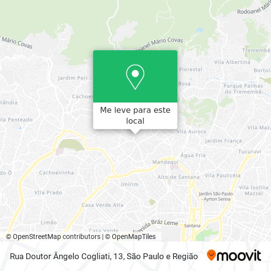 Rua Doutor Ângelo Cogliati, 13 mapa