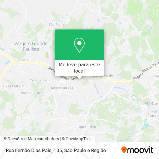 Rua Fernão Dias Pais, 105 mapa