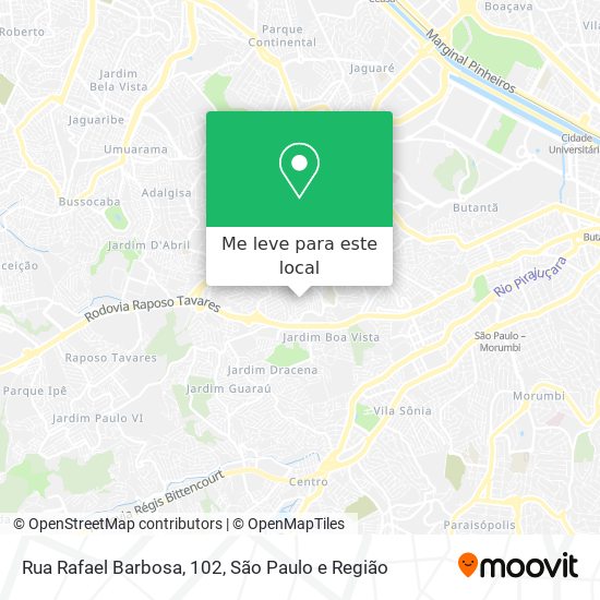Rua Rafael Barbosa, 102 mapa