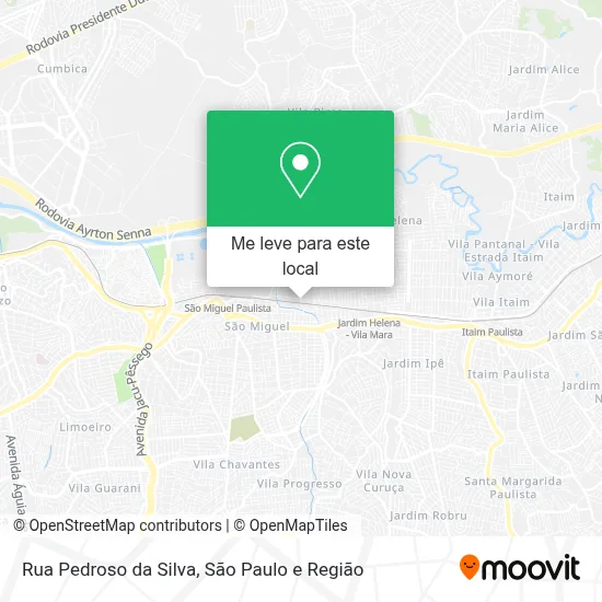 Rua Pedroso da Silva mapa