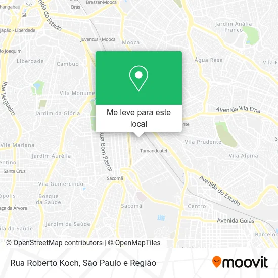 Rua Roberto Koch mapa