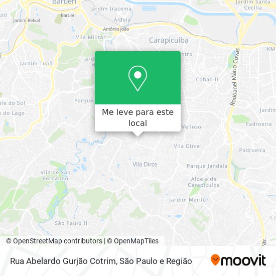 Rua Abelardo Gurjão Cotrim mapa