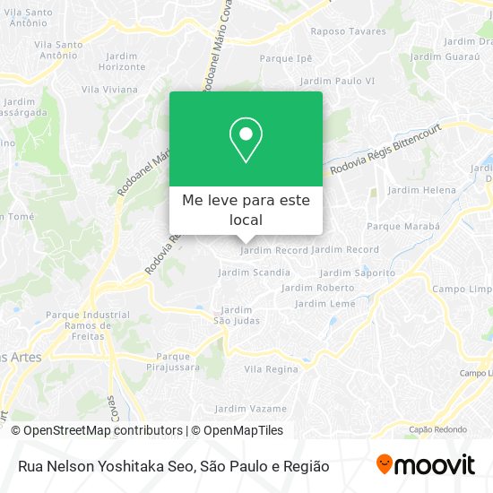 Rua Nelson Yoshitaka Seo mapa