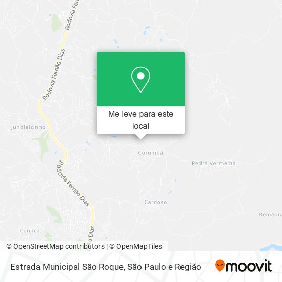 Estrada Municipal São Roque mapa