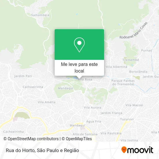 Rua do Horto mapa