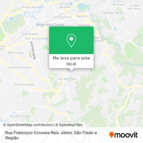 Rua Francisco Gouveia Reis Júnior mapa