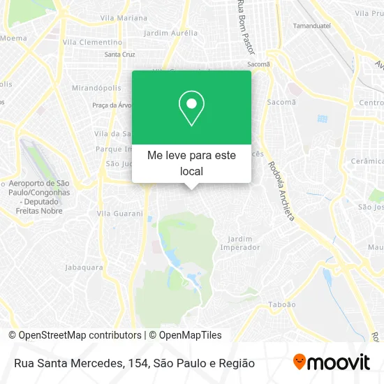 Rua Santa Mercedes, 154 mapa