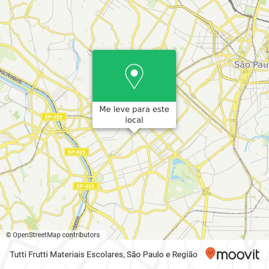 Tutti Frutti Materiais Escolares, Avenida Europa, 127 Pinheiros São Paulo-SP 01449-000 mapa