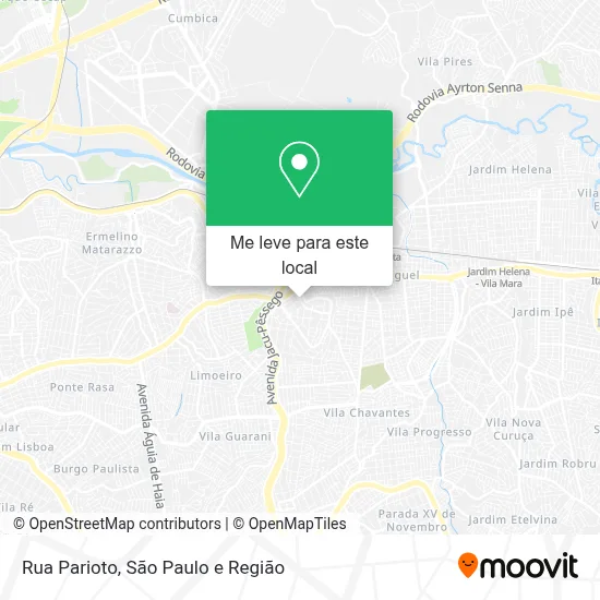 Rua Parioto mapa