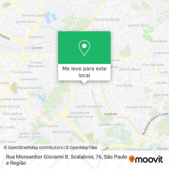 Rua Monsenhor Giovanni B. Scalabrini, 76 mapa