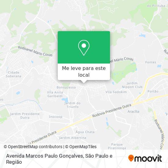 Avenida Marcos Paulo Gonçalves mapa