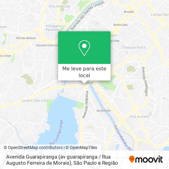 Avenida Guarapiranga (av guarapiranga / Rua Augusto Ferreira de Morais) mapa
