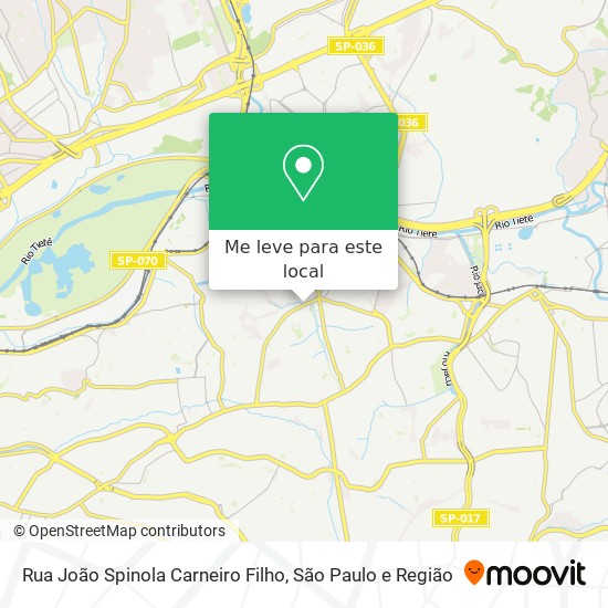 Rua João Spinola Carneiro Filho mapa