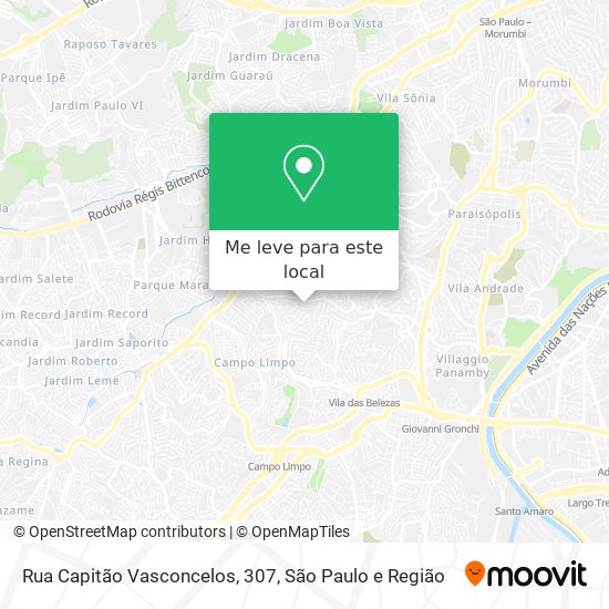 Rua Capitão Vasconcelos, 307 mapa