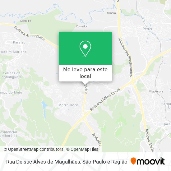 Rua Delsuc Alves de Magalhães mapa