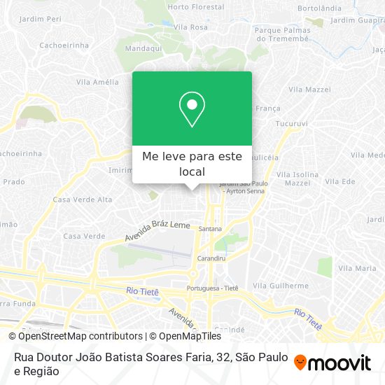 Rua Doutor João Batista Soares Faria, 32 mapa