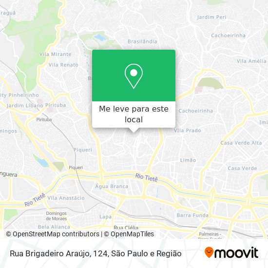 Rua Brigadeiro Araújo, 124 mapa