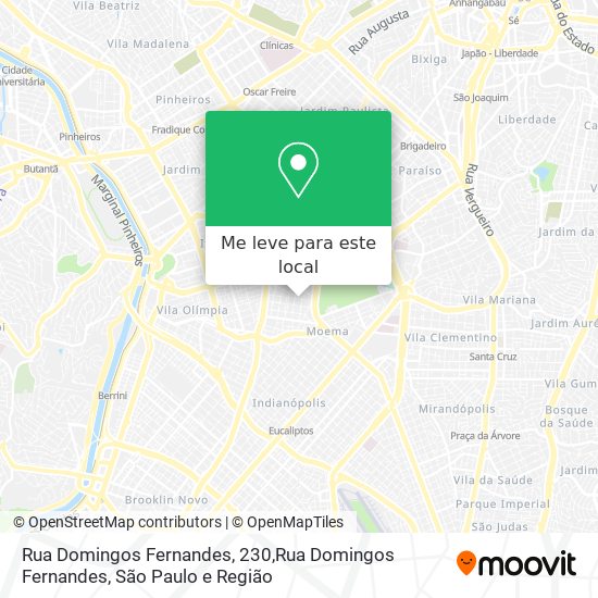 Rua Domingos Fernandes, 230,Rua Domingos Fernandes mapa