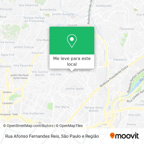 Rua Afonso Fernandes Reis mapa