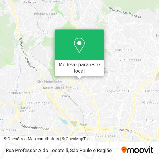 Rua Professor Aldo Locatelli mapa