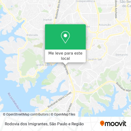 Rodovia dos Imigrantes mapa