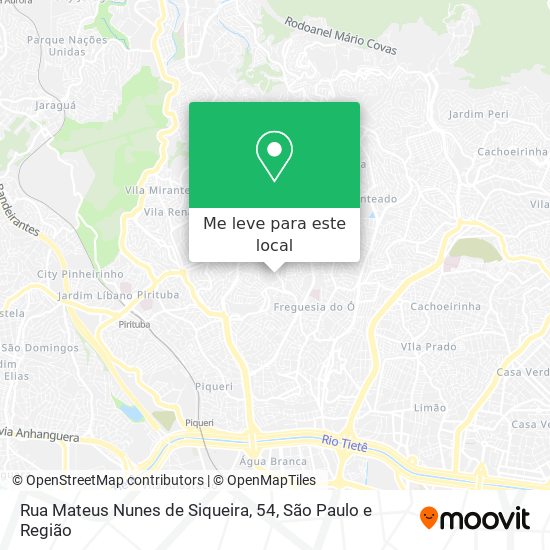 Rua Mateus Nunes de Siqueira, 54 mapa