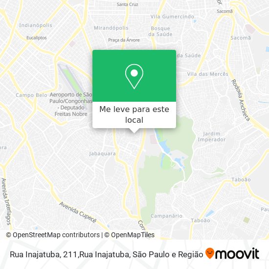 Rua Inajatuba, 211,Rua Inajatuba mapa