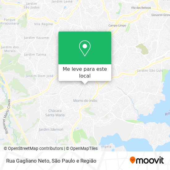 Rua Gagliano Neto mapa