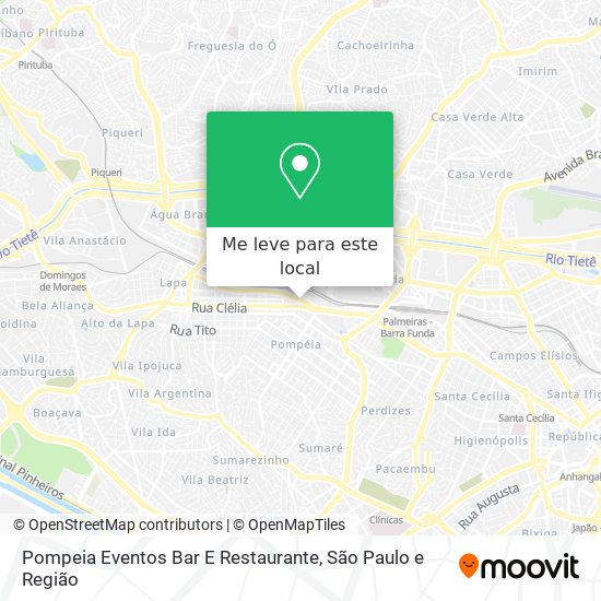 Pompeia Eventos Bar E Restaurante mapa