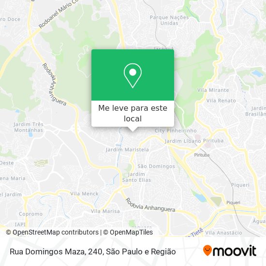 Rua Domingos Maza, 240 mapa