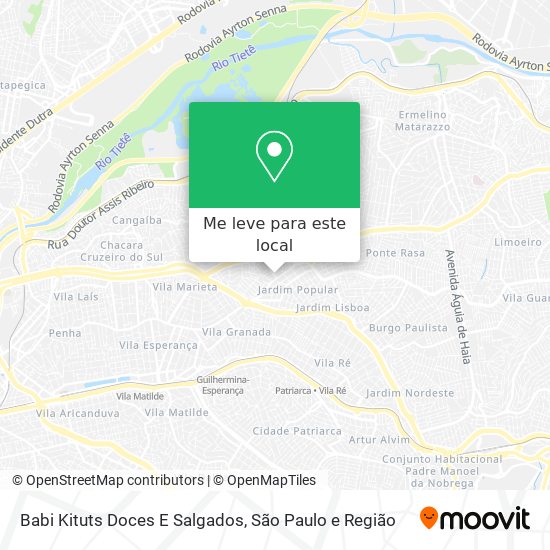Babi Kituts Doces E Salgados mapa
