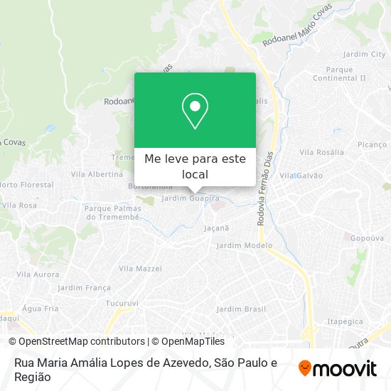 Rua Maria Amália Lopes de Azevedo mapa