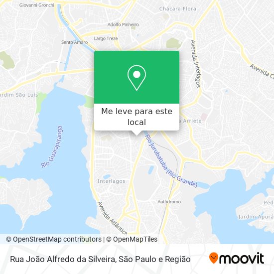 Rua João Alfredo da Silveira mapa