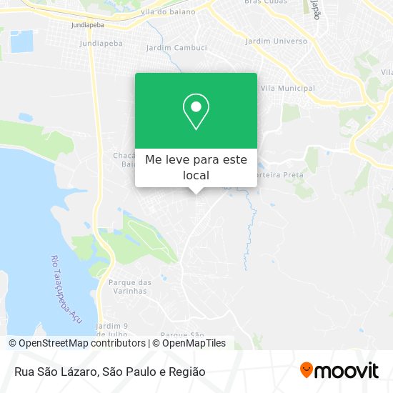 Rua São Lázaro mapa