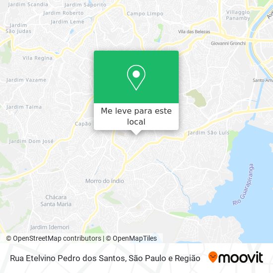 Rua Etelvino Pedro dos Santos mapa