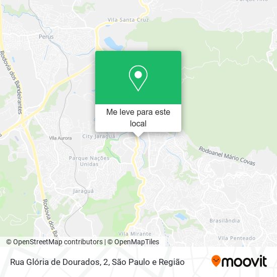 Rua Glória de Dourados, 2 mapa