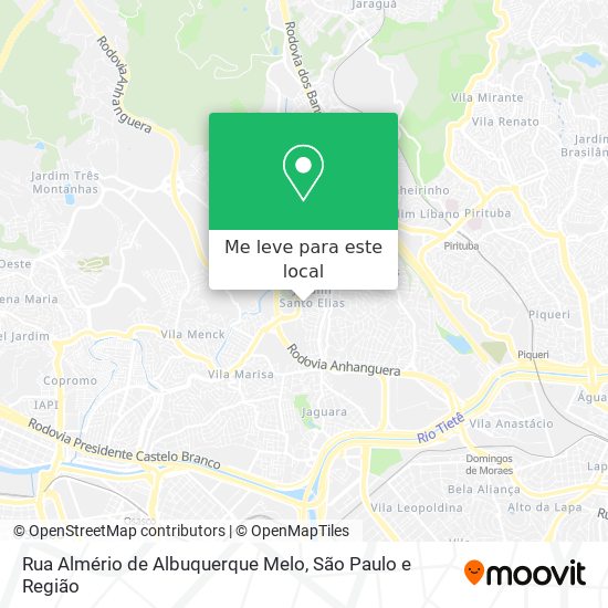 Rua Almério de Albuquerque Melo mapa