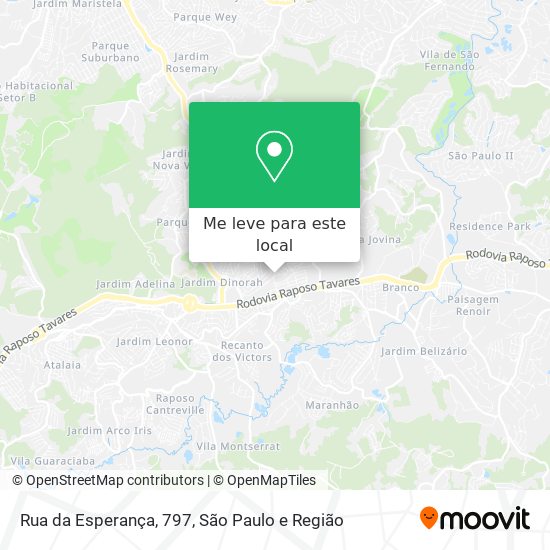 Rua da Esperança, 797 mapa