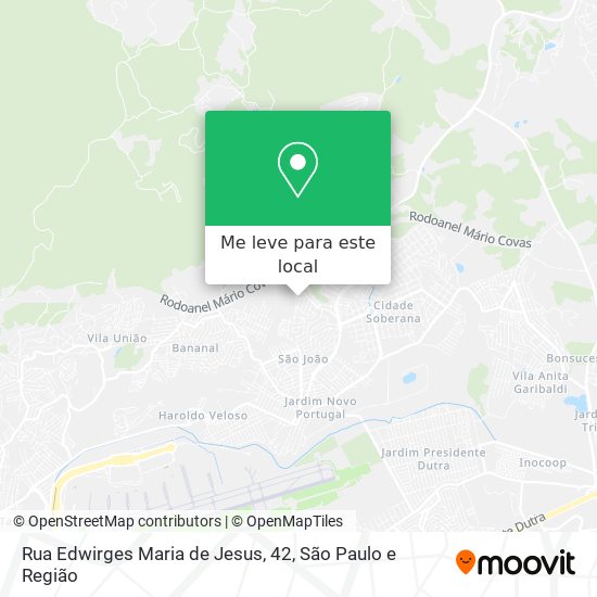 Rua Edwirges Maria de Jesus, 42 mapa