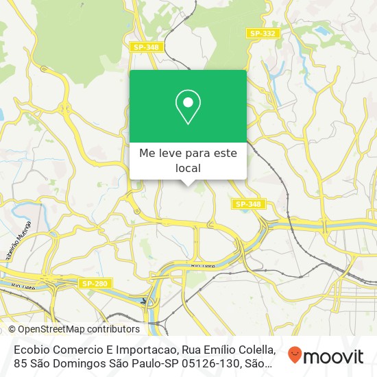 Ecobio Comercio E Importacao, Rua Emílio Colella, 85 São Domingos São Paulo-SP 05126-130 mapa