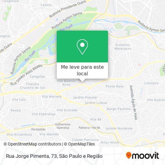 Rua Jorge Pimenta, 73 mapa