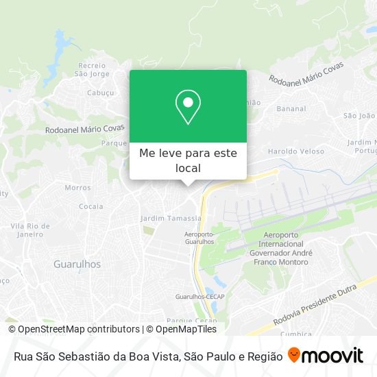 Rua São Sebastião da Boa Vista mapa