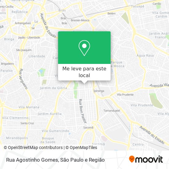 Rua Agostinho Gomes mapa